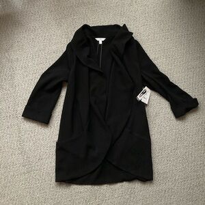 🆕 NWT Black Drape Open Front Blazer
